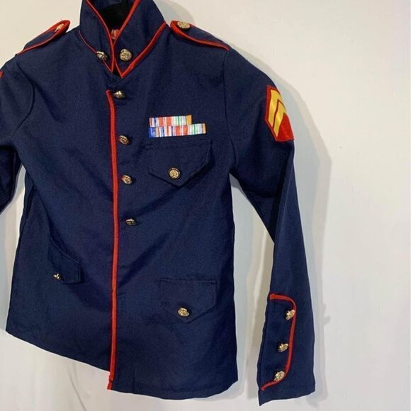CHILDRENS lieutenants costume. Imagination workshop. Size 7. Navy blue. New cond - Picture 2 of 8